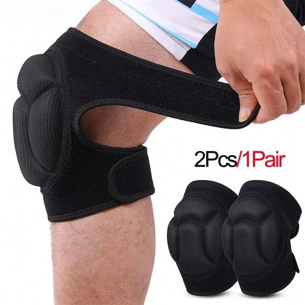 Impact Resistant Foam Knee Pads With Anti Slip Design, For Football Basketball Volleyball Skating Dance Kneeling Protection Fitness And Roller Sports Gym Accessories Knee Support