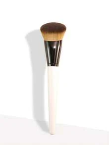 1pc Powder Foundation Brush, Liquid Foundation Brush, Ultra Soft, Professional Makeup Tool, Suitable For Daily Facial Makeup, Can Be Used As Foundation Brush, Concealer Brush, Blush Brush, Contour Brush, Bronzer Brush, Powder Brush, Etc. - White - View 6