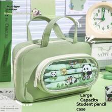 2pcs/Set Back To School Pencil Case, Large Capacity Pencil Bag, Student Stationery Organizer, Multi-Functional Cosmetic Bag, Blank Student Storage Pouch, Minimalist Handbag,Pencil Pouch,School Bag