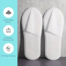 20 Paar Einweg-Hausschuhe, weich und bequem mit rutschfester Sohle, geeignet für Hotels, Zuhause und Reisen - atmungsaktiv mit dicker Polsterung. Isolierung, Galentines, Welpen, Karneval