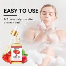 30ml Strawberry Intimate Oil, 100g Strawberry Intimate Cleansing Bar - Moisturizing, Continuous Hydration, Brightening, Firming, Improving Dullness And Laxity, Returning To Youth, Gentle Cleansing, Long-Lasting Fragrance, Personal And Skin Care