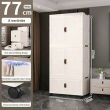 No Assembly Required Baby Simple Wardrobe, Children Clothes Storage Cabinet, Infant Plastic Closet, Bedroom Organizer