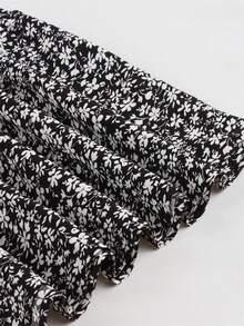 Vestido largo y suelto con estampado floral vintage de 2025, mangas largas, adecuado para uso casual, playa, fiesta, primavera/otoño