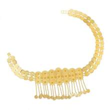 1 pièce Nouvelle chaîne de taille en métal style européen et américain, ceinture de taille avec pendentif à franges géométrique, chaîne de corps