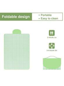 300 X 200 Cm Picnic Blanket, Picnic Mat, Foldable With Handle, Suitable For Hiking, Travel, Outdoor Camping, Park, Garden, Beach, Camping