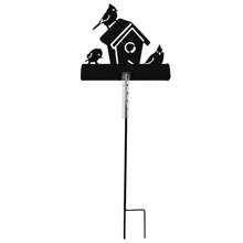 Small Bird House Rain Gauge, 5ml Capacity, Precise Scale Garden Lawn Decor Meteorological Instrument