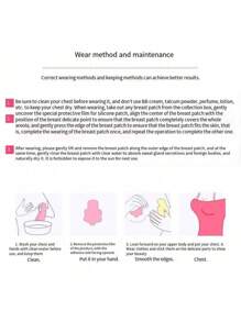 2 Pcs Nippleless Covers, Silicone Breast Lift Reusable Breast Pasties Petals