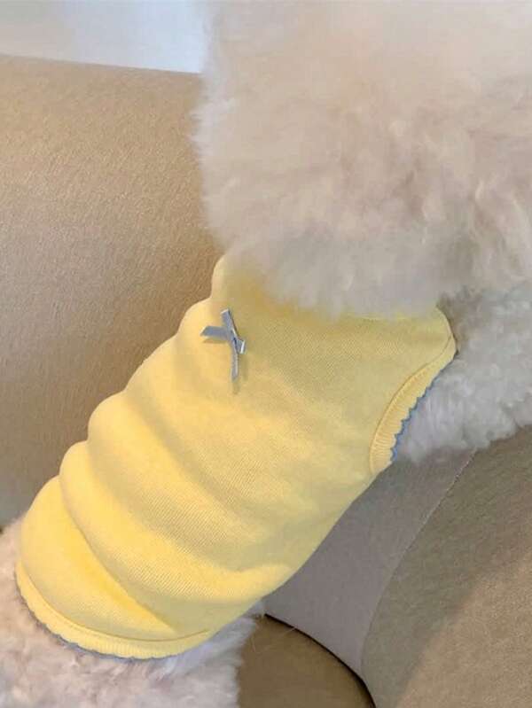 Cute Sweet Macaron Pet Vest For Small/Medium Dogs Cats, Lightweight Spring/Summer Clothes For Teddy/Poodle