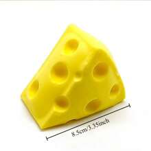 Comida falsa realista tipo "squishies", juguetes antiestrés de queso suave de rebote lento, para regalos de fiestas