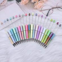 60pcs/Set Macaron Color Rainbow UV Coated Bead Gel Pen Refill DIY Jewelry Making Creative Craft Supplies Kit - Multicolor - View 2