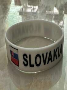1 pieza Pulsera conmemorativa de fans del fútbol europeo, pulsera multinacional, recuerdo pequeño de la Copa del Mundo, pulsera deportiva con bandera alrededor de la muñeca