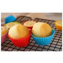 2/6/12/24 pezzi, Stampi in silicone riutilizzabili per cupcake, Pirottini per cupcake colorati, Stampi riutilizzabili per cupcake, Stampi per muffin, Attrezzi da forno, Utensili da cucina, Accessori per la cucina, Articoli per la cucina di casa