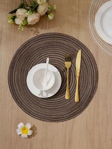 2 pezzi/4 pezzi/6 pezzi, Sottopiatto rotondo intrecciato da 15", lavabile, antiscivolo e resistente al calore, adatto per casa, pranzo, decorazione festa