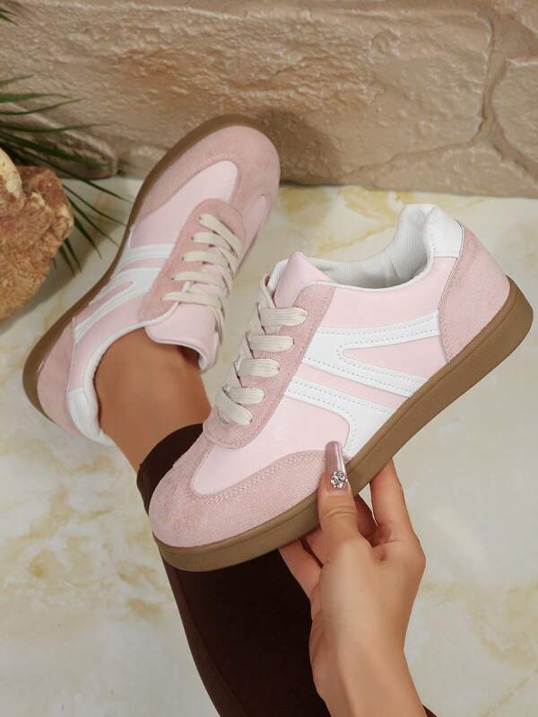 Lightweight Casual Sneakers For Teens, Suitable For Spring, Comfortable And Versatile For Pairing With Skirts