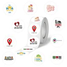 500 件卡通贴纸 房地产贴纸 趣味房地产贴纸 美学贴纸 卡通贴纸 彩色贴纸 乙烯基贴纸 适用于水瓶、水壶、吉他、行李箱、手机、手机壳、笔记本电脑、滑板、礼物