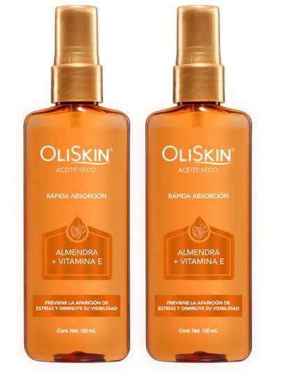  Jaloma Duo Oliskin Aceite Seco de Almendra | Adicionado con Vitamina E | Para brindar brillo a la piel seca y evitar estrías