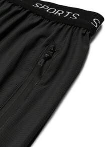 Men's Summer Elastic Waist Casual Sports Woven Shorts With Tucked Towel Waistband