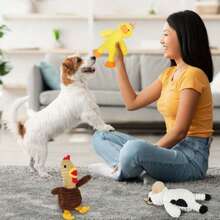 Dog Toys, Plush Dog Squeaky Toys,Animal Pet Toy For Small Medium Dogs, Stuffed Puppy Chew Toy, Cute Dog Gift Toys