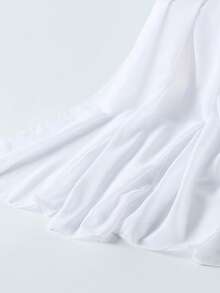 قطعة واحدة من وشاح الشيفون المرصع باللؤلؤ، مناسب للارتداء اليومي مع الفستان