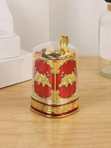 European Style Press Release Toothpick Dispenser, Spring Loaded Toothpick Holder With Dust Cover For Restaurant, Hotel Dining Table