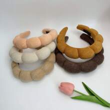 1pc Women Simple Cloud-Shaped Headband For Washing Face Hairband Diadema Hair Hoop
