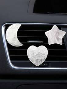 3pcs Crystal Moon Star Love Car Air Outlet Decorative Clip Car Air Conditioning Port Decorative Clip