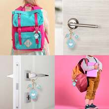 10/20/30 Sets Baby Shower Favors With Bear Design Key-Chains ,With White Organza Bags And Thank You Tags,Suitable For Shower, Party Favors, Birthdays, And Event Decorations - Multicolor - View 10