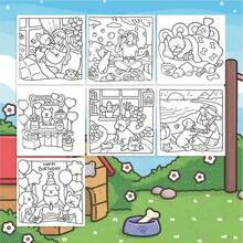 24-Page Healing Coloring Book For Adults, Stress Relief Doodle Book | Cozy Home Decor DIY Hand Painting | DOG MOMENTS Creative Gift | High Cost-Effective Parent-Child Interactive Coloring Craft Activity, Autumn. Stationery, School Supplies, Drawing & Painting, Christmas Gift