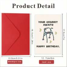 1 张有趣且富有创意的生日贺卡，适合他或她 - 适合女性和男性的独特礼物 - 非常适合生日庆祝活动 - 包括返校装饰