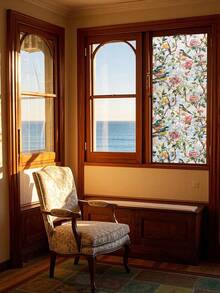 1 Cuộn/45cm*100cm Phim dán cửa sổ trang trí họa tiết trăng lưỡi liềm và chim trên cành cây, nhiều màu sắc, phong cách cổ điển, tự trang trí nhà cửa, không cần keo dán, bám dính tĩnh điện, bán trong suốt, cách nhiệt, thích hợp cho nhà cửa, cửa ra vào, cửa sổ, trang trí phòng. - Nhiều màu - Xem 14