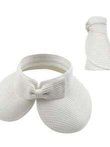 1pc Women's Straw Sun Hat Bucket Hat, Wide Brim, Versatile And Refreshing, Suitable For Daily Use - Multicolor - View 9