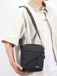 Fashion Large Capacity Men Shoulder Bag, Travel Small Square Bag - Multicolor - View 3