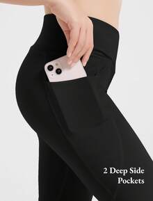 EXARUS 4 Pack Girls Leggings Kids Yoga Pants Crossover V Waist Ankle/Full Length High Waisted For School Casual Dance - BỘ 10 - Xem 4