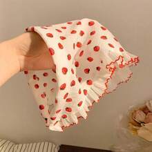 1 件可爱草莓乡村风格头带和三角围巾，夏季户外旅行摄影配件，发带，发箍，发饰，头饰