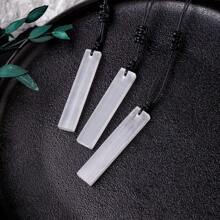 1PC Natural Crystal Black Tourmaline Labradorite Raw Stone Unpolished Gem Pendant Necklace Quartz Jewelry Women Necklace For Women Gifts