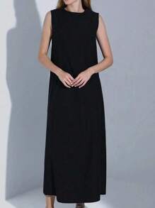 Casual White Sleeveless Dress, Spring/Summer