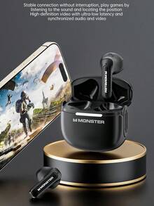 Monster GT15 TWS 耳机游戏立体声耳机带麦克风 HiFi 立体声触控耳塞 - 均碼 - 查看 10