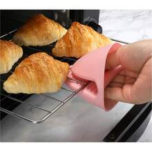 VINCAN 2pcs/Set Soft Heat Resistant Kitchen Gloves, Mini Oven Mitts, Heat Resistant Cooking Anti-Scald Gloves, Insulation Pads, Suitable For Air Fryer, Kitchen Cooking And Baking - Grey - View 10