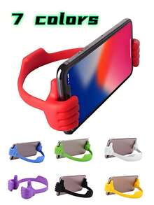 Suporte flexível para telemóvel e tablet em forma de polegar, suporte universal para telemóvel, essencial para pessoas preguiçosas, portátil, adequado para escritório, casa e outras ocasiões, presente de aniversário e formatura, suporte universal para telemóvel, para ver filmes na cama - Multicolorido - Ver 7