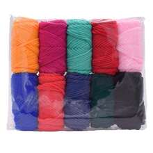 10-Pack Acrylic Yarn Set - 100% Premium Acrylic Fiber, Multicolor Assorted Bulk Bundle For Knitting, Crochet & Crafts, 10g Each - Multicolor - View 2