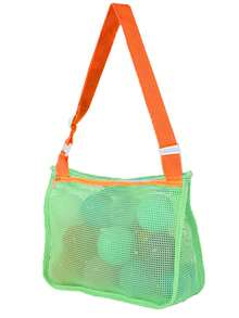 Lightweight Beach Mesh Tote Bag With Adjustable Shoulder Strap - Perfect For Shells, Beach And Holiday Essentials - Multicolor - View 16