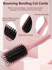 Curl Defining Hair Brush, Styling & Shaping Brush For Wet Hair, Perfect Curl Definition & Volume, Ideal For All Hairstyles, Gift For Women