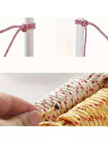 1pc Heavy Duty Non-Slip Windblocker Clothesline, Nylon Outdoor Balcony Laundry Drying Rope For Clothes, Blankets, Etc.