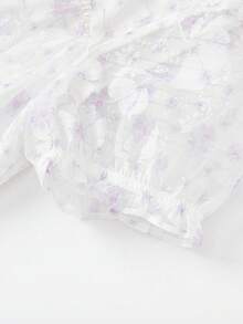 Balabala Girls' Dress Children's Summer Printed Dress New Chinese Style Stylish - Purple - View 8