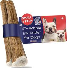 Devil Dog Pet Co. Elk Antlers Dogs, Medium 5+, 1 Pack, Grade A Long Lasting Chew Aggressive Chewers, Premium USA Naturally Shed Antler – Healthy, No Odor, Durable Dog Chew - 整件 - 小號 - 2 件裝 - 查看 4