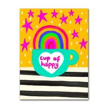 1pc Leopard Lady Colorful Rainbow Flower Cup Wall Art Canvas Painting Nordic Posters And Copies Wall Photos For Living Room Optional Frame ,Wall Art With Frame - Multicolor - View 44