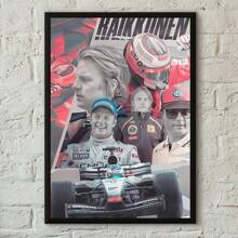 1pc/3PCS Wall Arts Posters Optional Frame 1 F1 Racing Driver Poster Sea Newspaper Printing Home Living Room Bedroom Entrance Bar Cafe Art Painting Decoration Frameless/Framed Canvas Art ,Wall Art With Frame