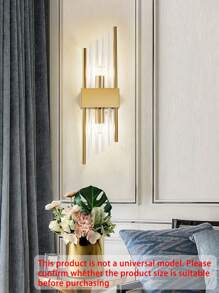 Golden/Black LED Crystal Wall Lamp, Stainless Steel Body, Suitable For Living Room, Bedroom, Corridor Home Decoration, Free G9 Light Source