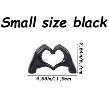 1pc Gesture Decoration, Heart Hand Statue Room Decoration, Love Finger Sculpture Wedding Decoration For Shelf Coffee Table Office Bedroom TV Cabinet Bookshelf Small Ornament Home Decoration