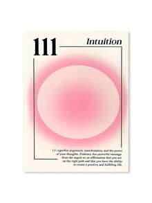 Pink Angel Number Flower Market Exhibition Abstract Poster Gallery For Living Room Decor Poster And Prints Canvas Painting Wall Pictures Living Room Decoration Paintings Gifts Optional Frame ,Wall Art With Frame - Multicolor - View 30